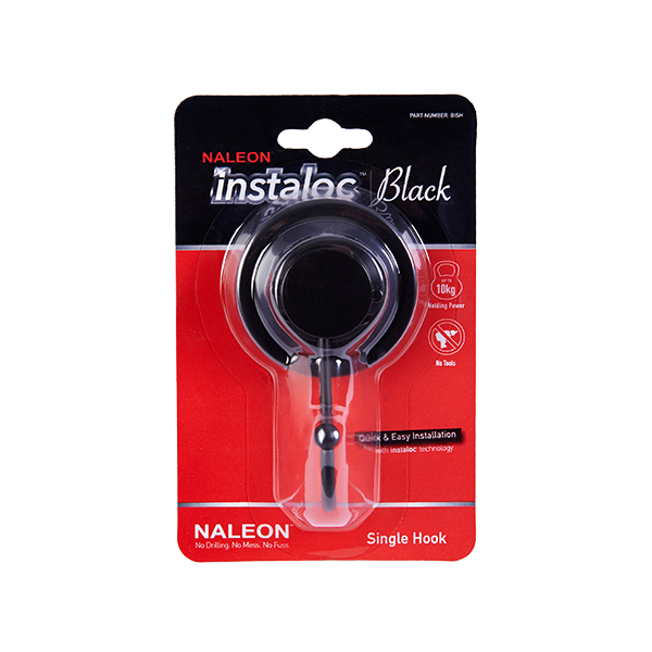 Naleon Instaloc Black Single Hook
